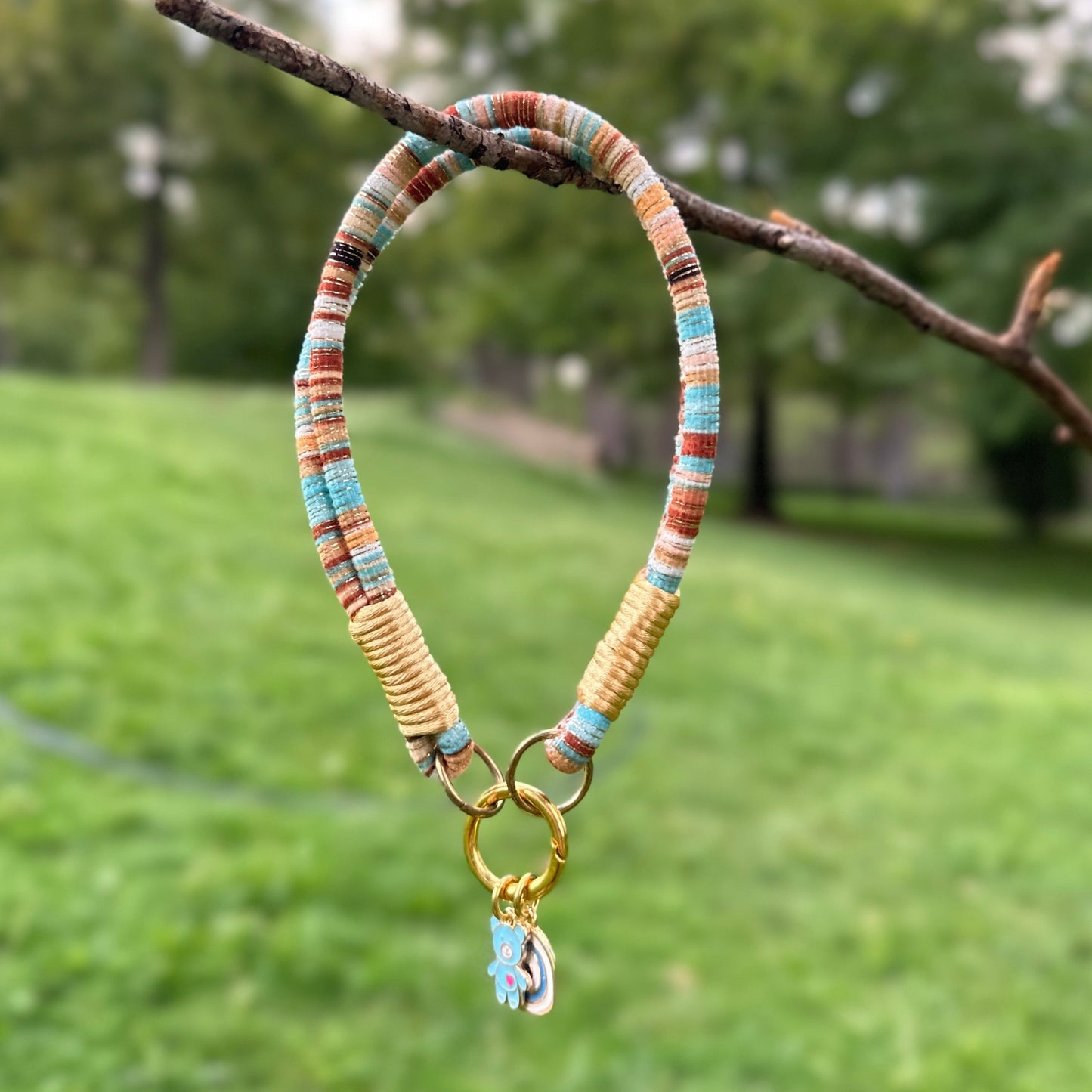 Kadife Gold Köpek Kolyesi