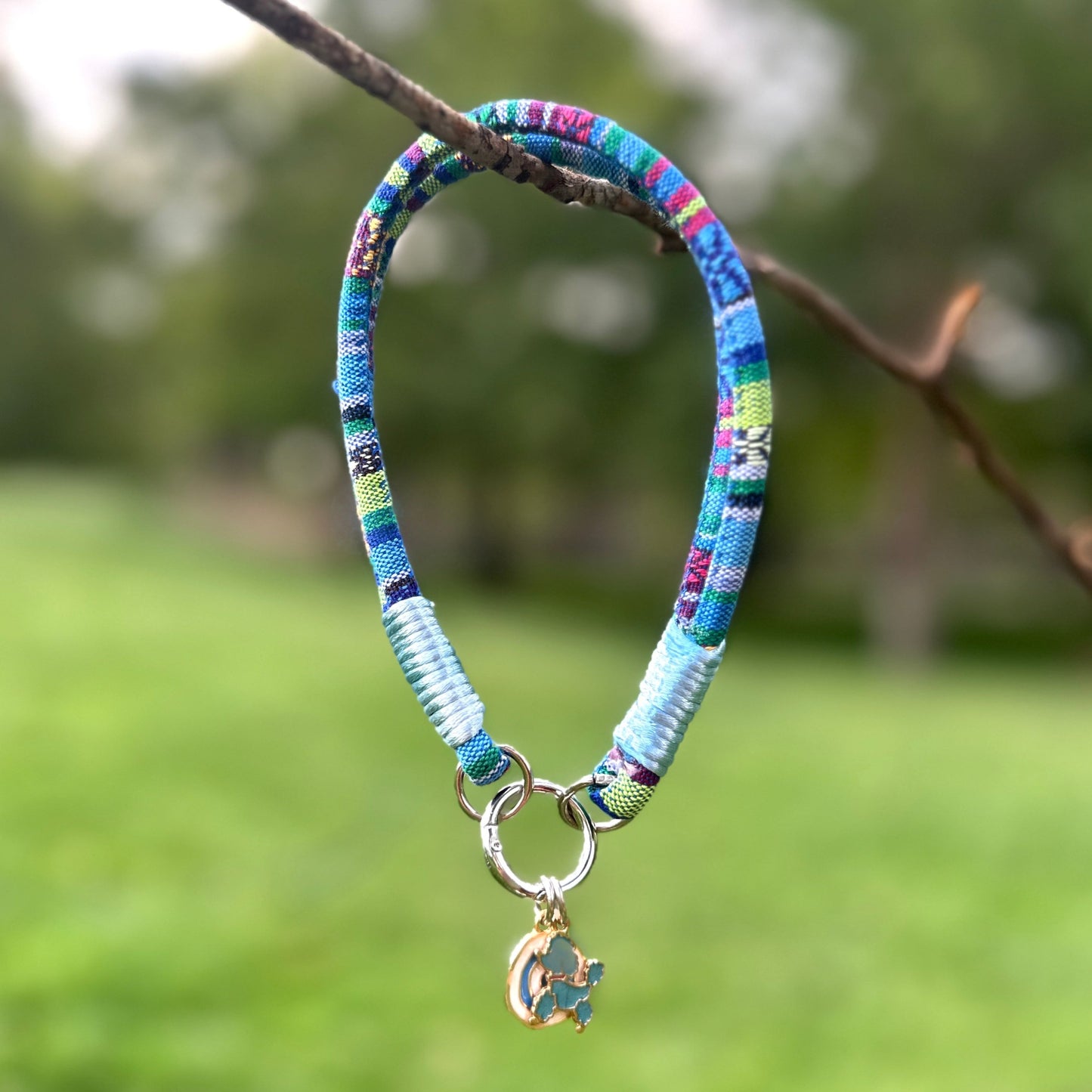 Açık Mavi Köpek Kolyesi