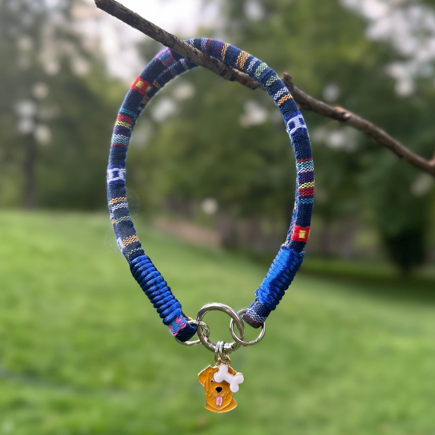 Lacivert Köpek Kolyesi