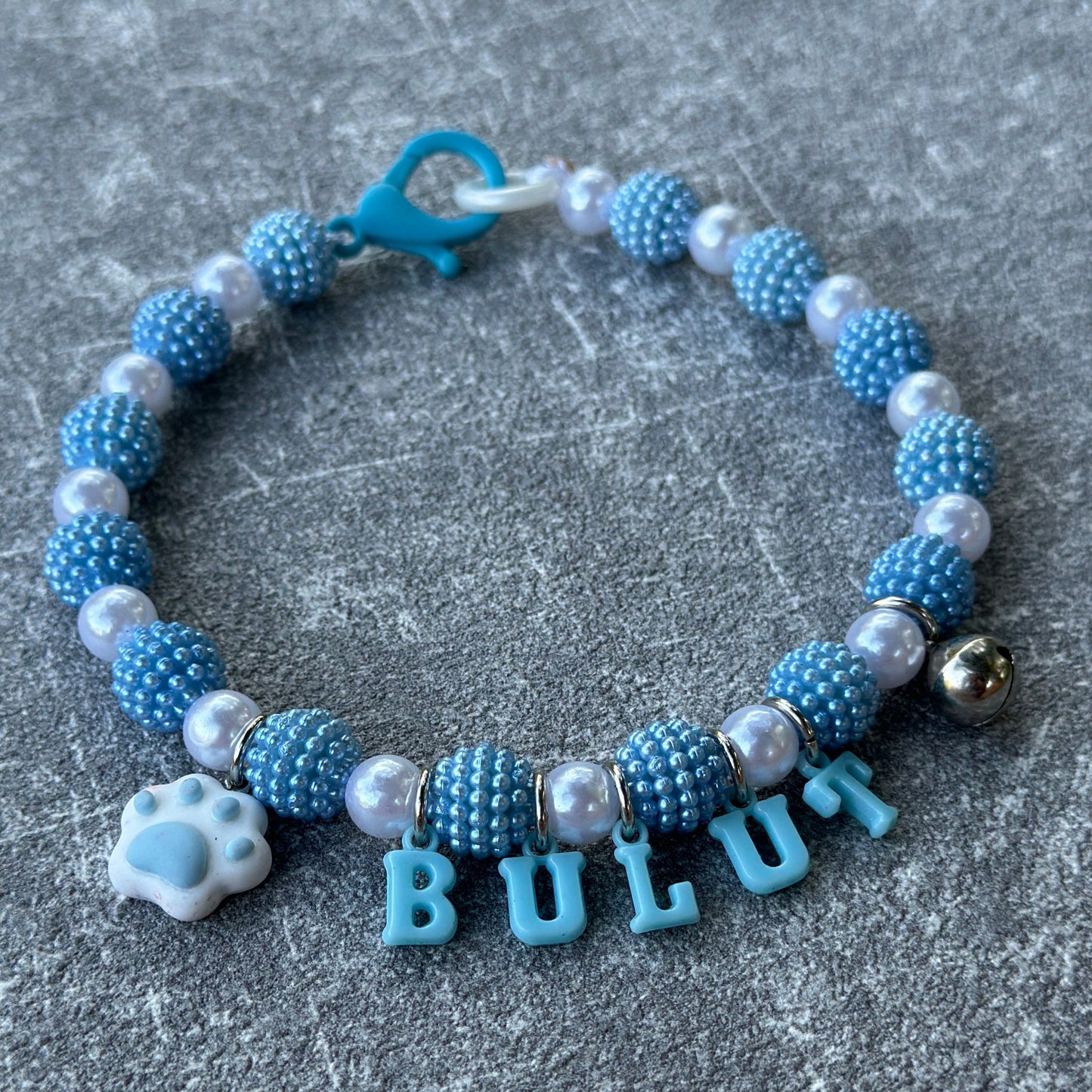 Mavi Böğürtlen Köpek Kolyesi 3