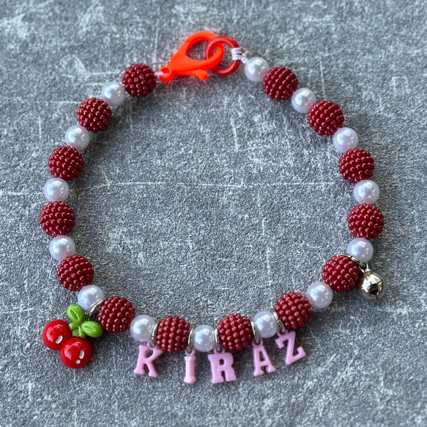 Kırmızı Böğürtlen Köpek Kolyesi 3