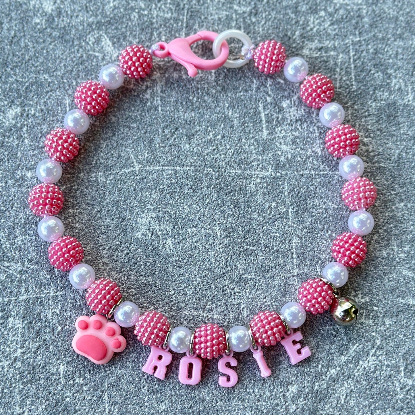 Pembe Böğürtlen Köpek Kolyesi 3