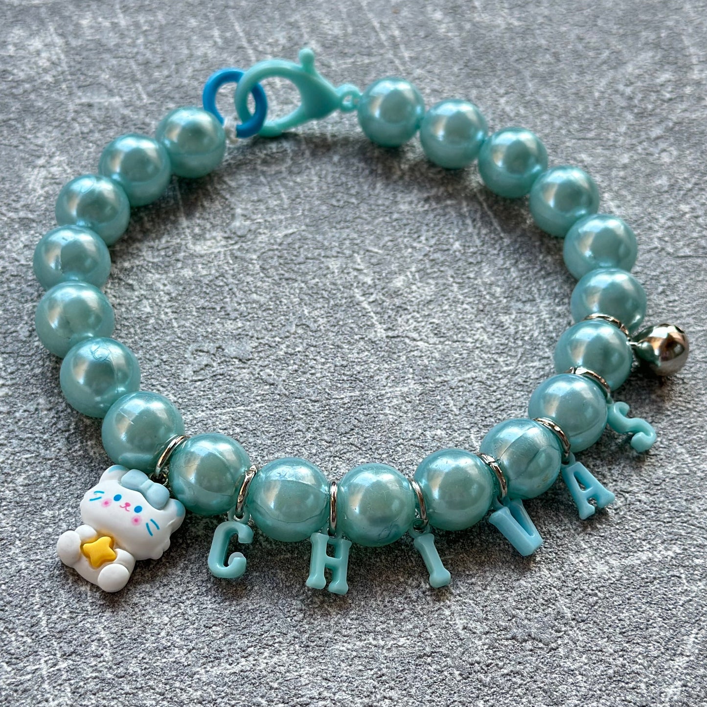 Açık Mavi Köpek Kolyesi 2