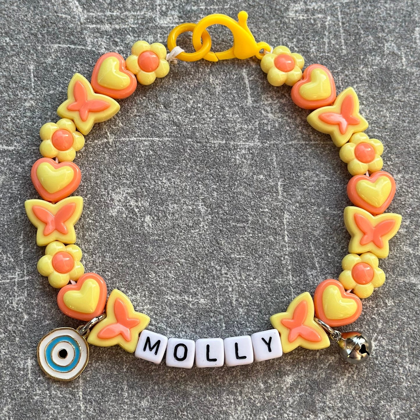 Turuncu Sarı Köpek Kolyesi