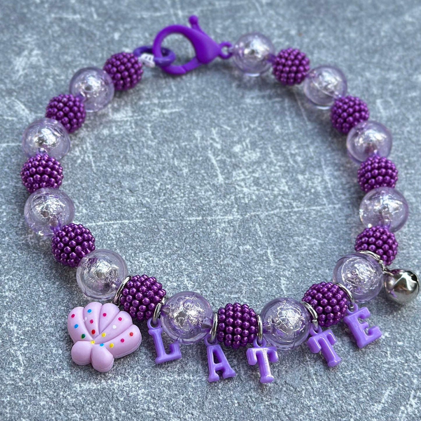 Şeffaf Mor Köpek Kolyesi 5