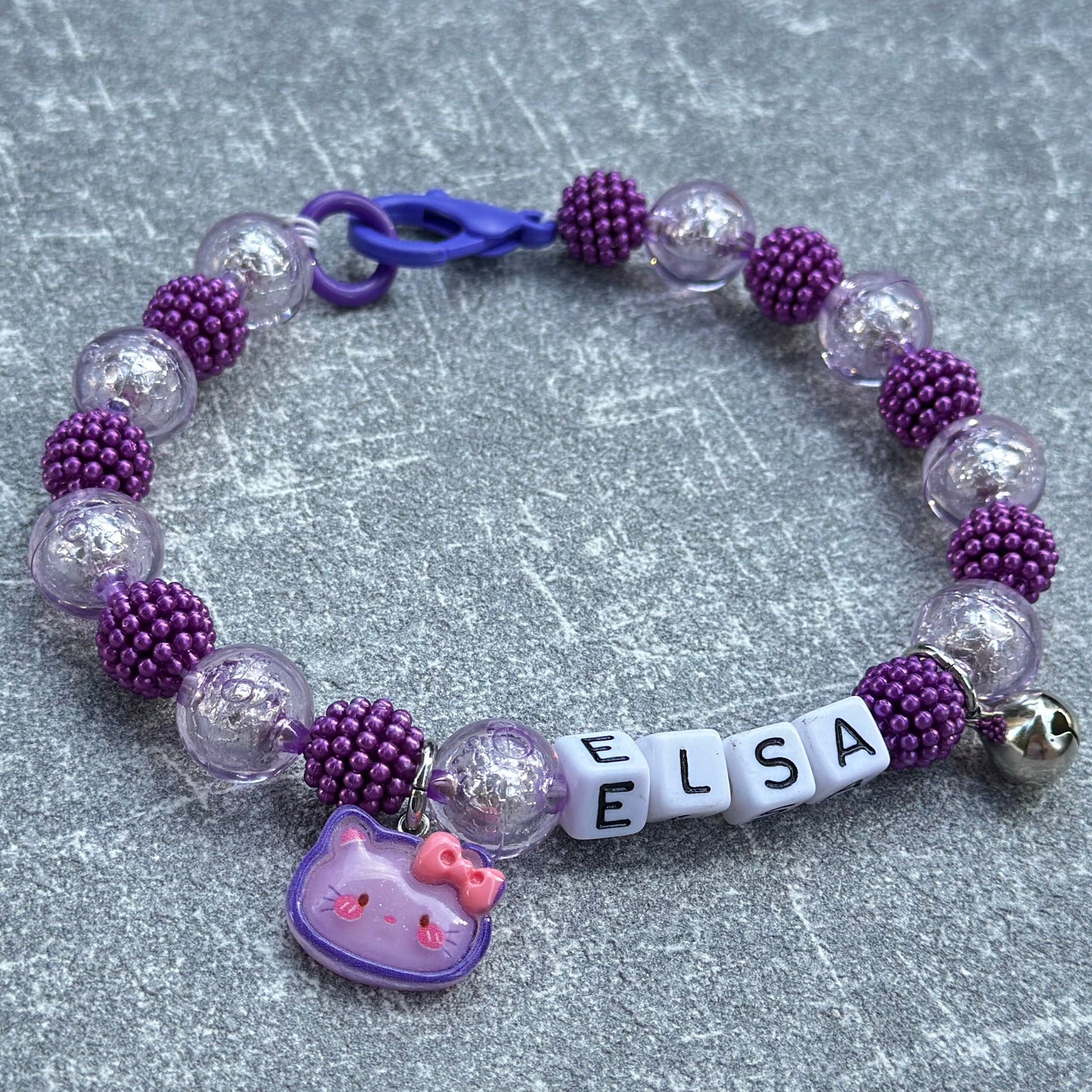 Şeffaf Mor Köpek Kolyesi 4