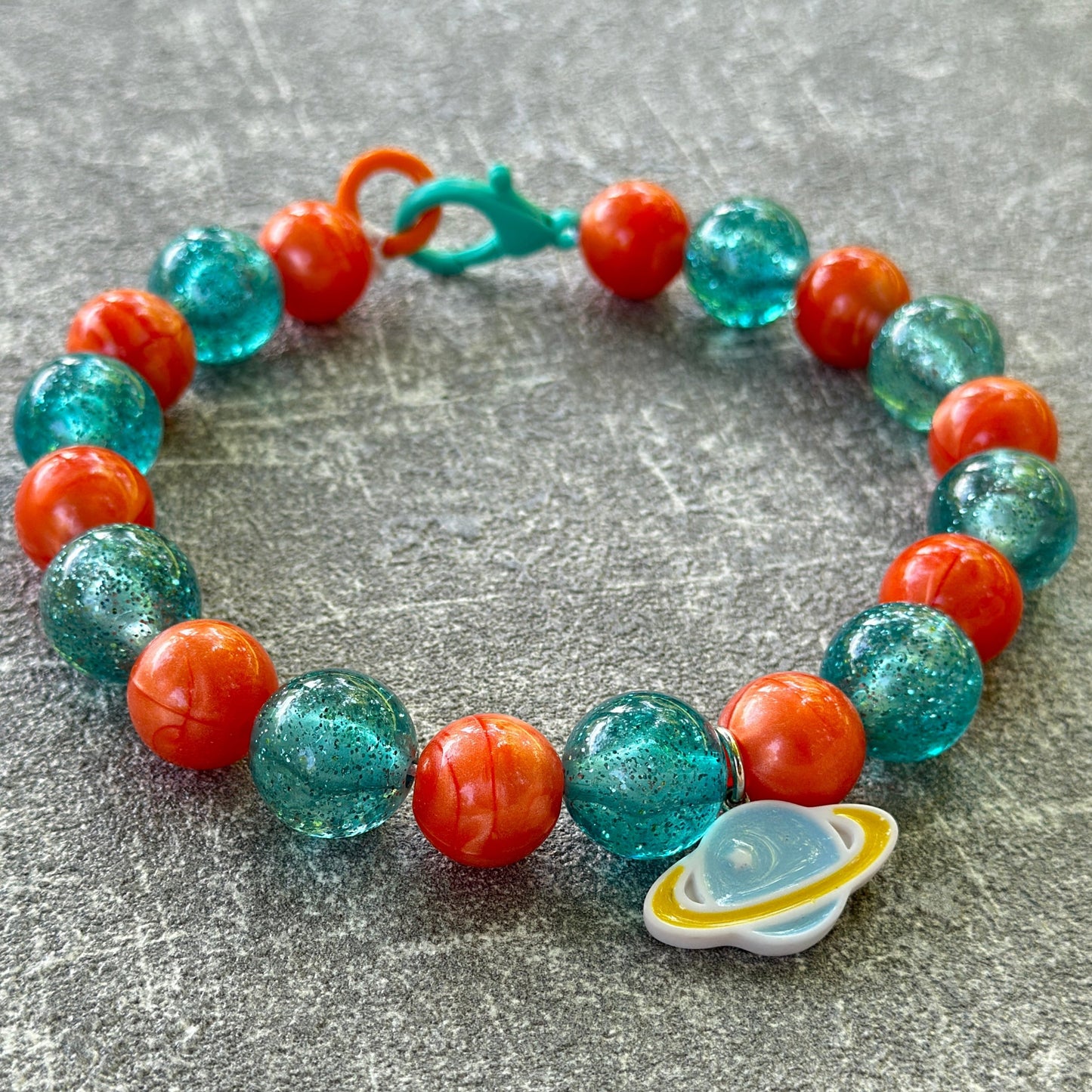 Turuncu Mavi Köpek Kolyesi