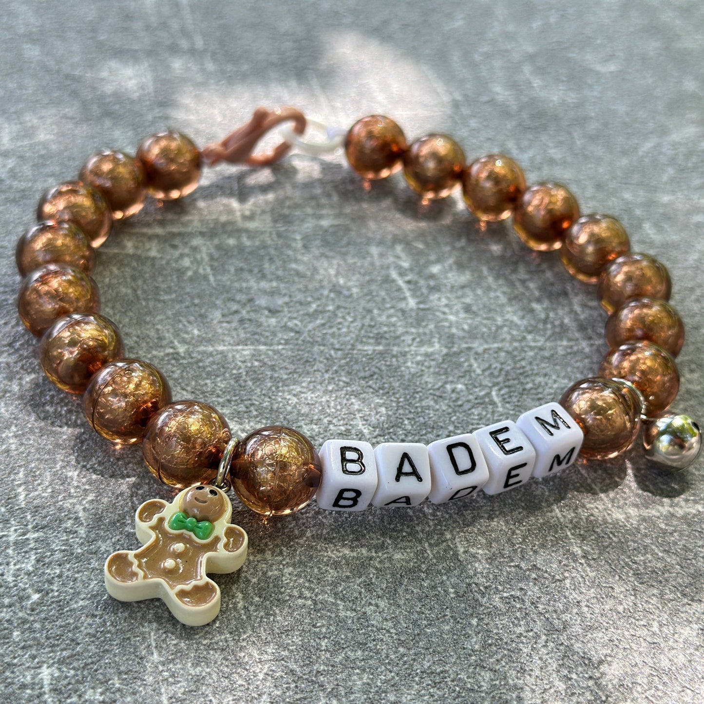 Şeffaf Kahverengi Köpek Kolyesi