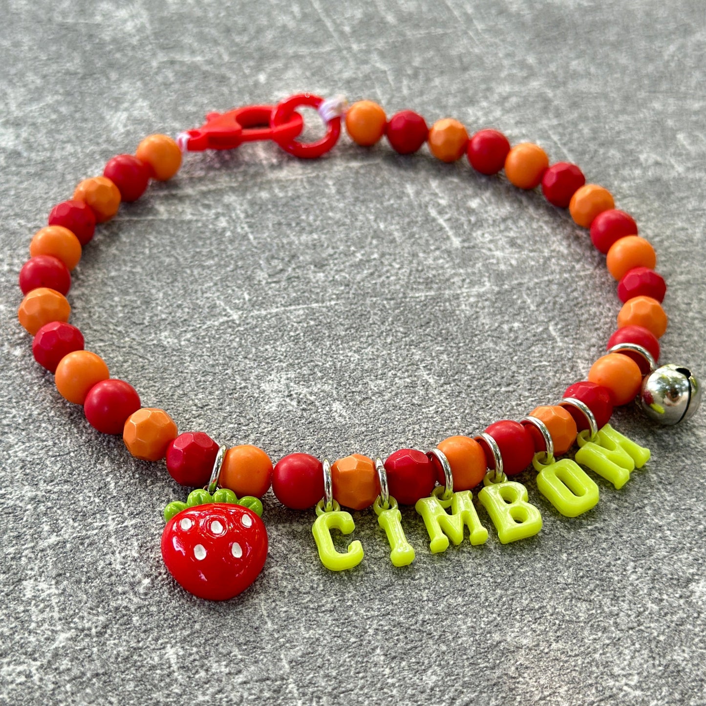 Kırmızı Turuncu Köpek Kolyesi 2