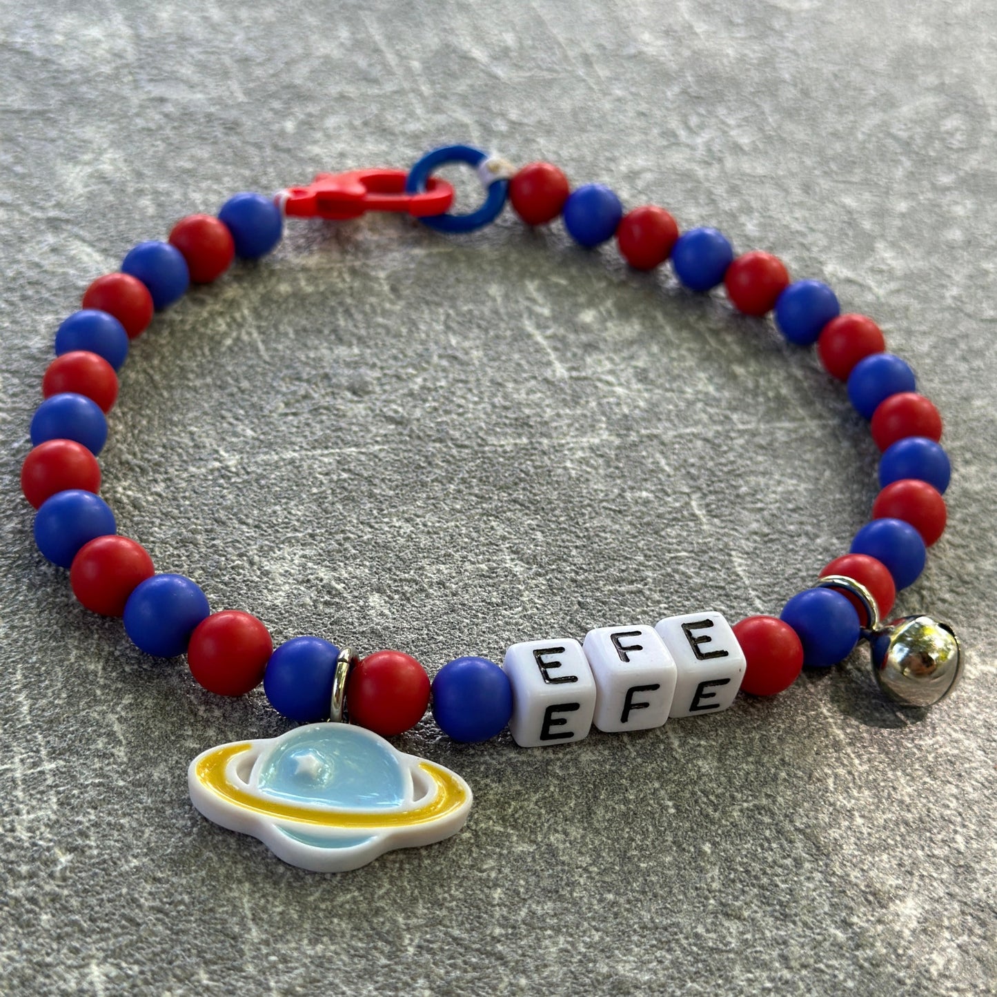 Bordo Mavi Köpek Kolyesi 2