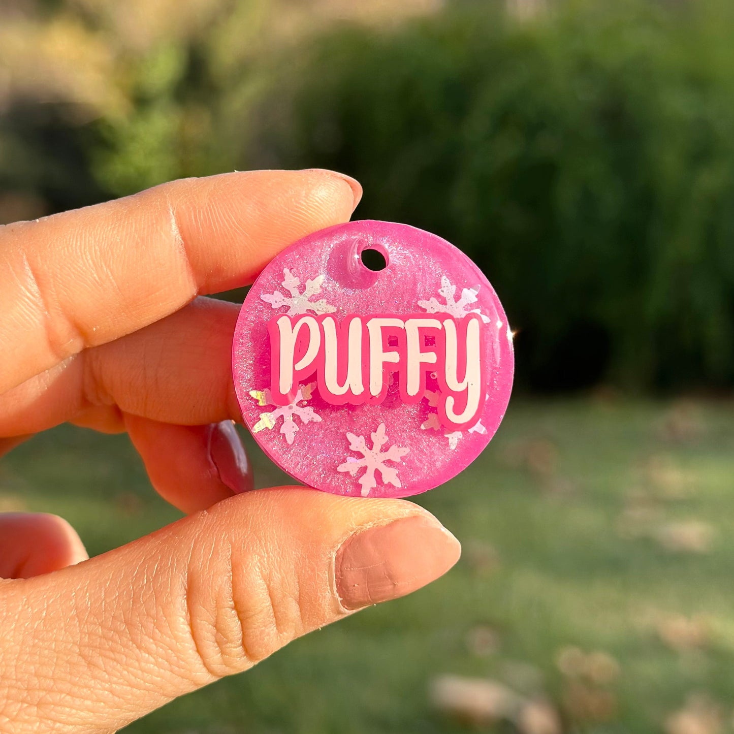 Pink Snowflake | İsimli Kedi Künyesi