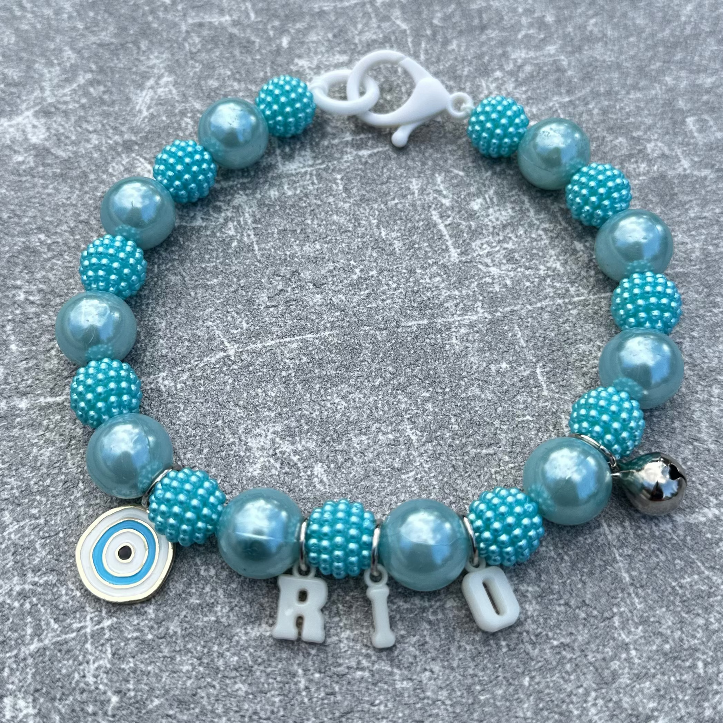 Açık Mavi Köpek Kolyesi 4