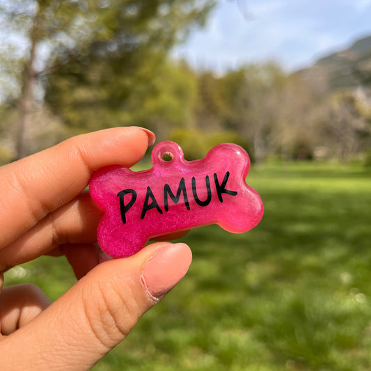 Gül Pembesi Renk İsimli Köpek Künyesi