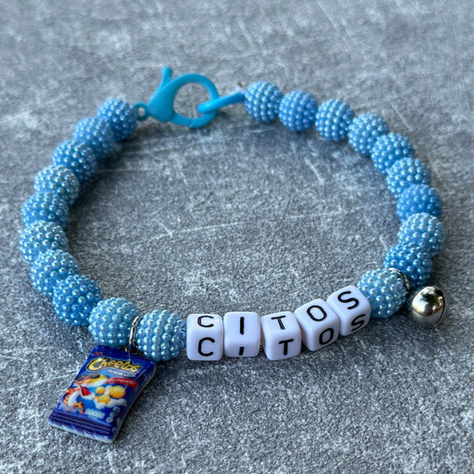 Mavi Böğürtlen Köpek Kolyesi