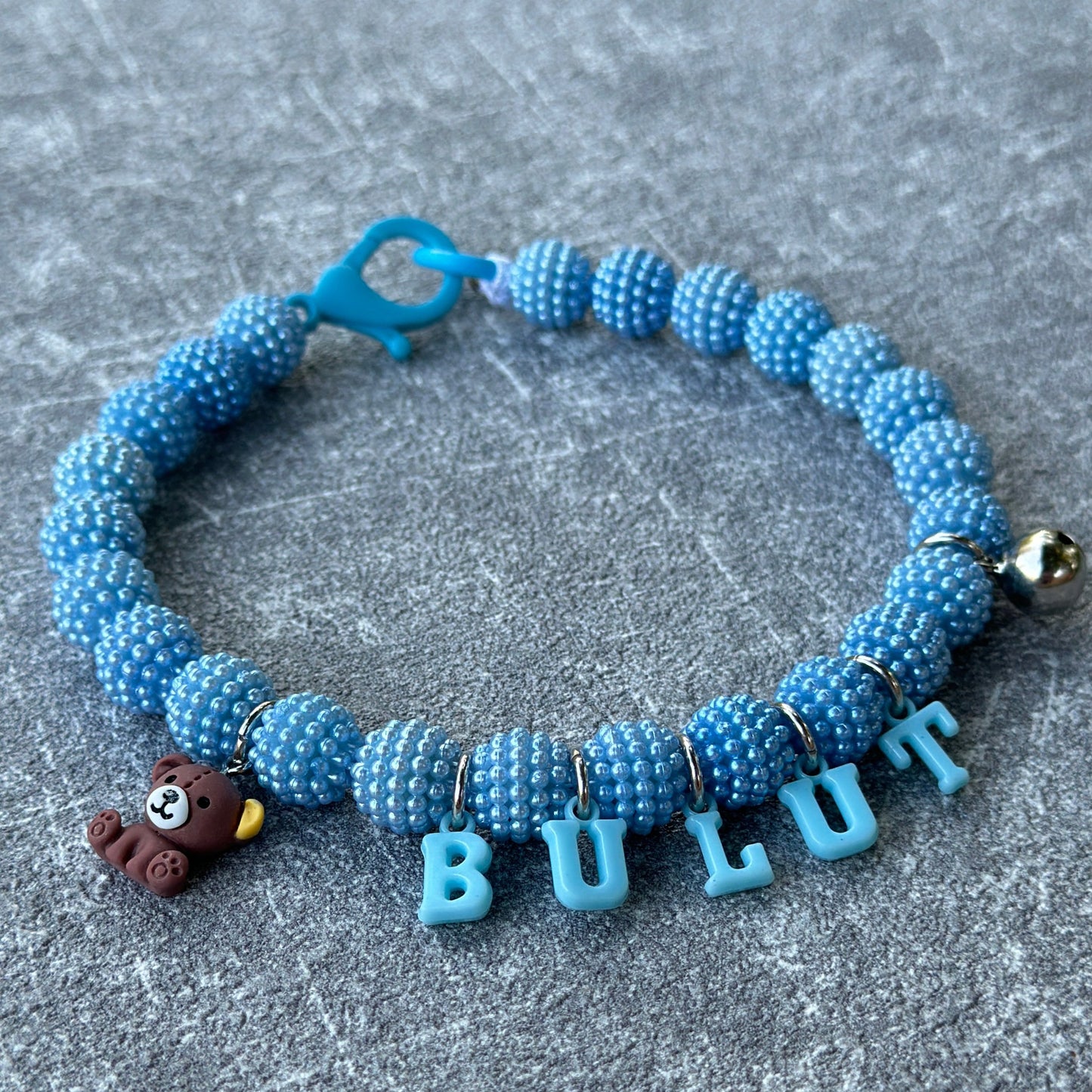 Mavi Böğürtlen Köpek Kolyesi 2