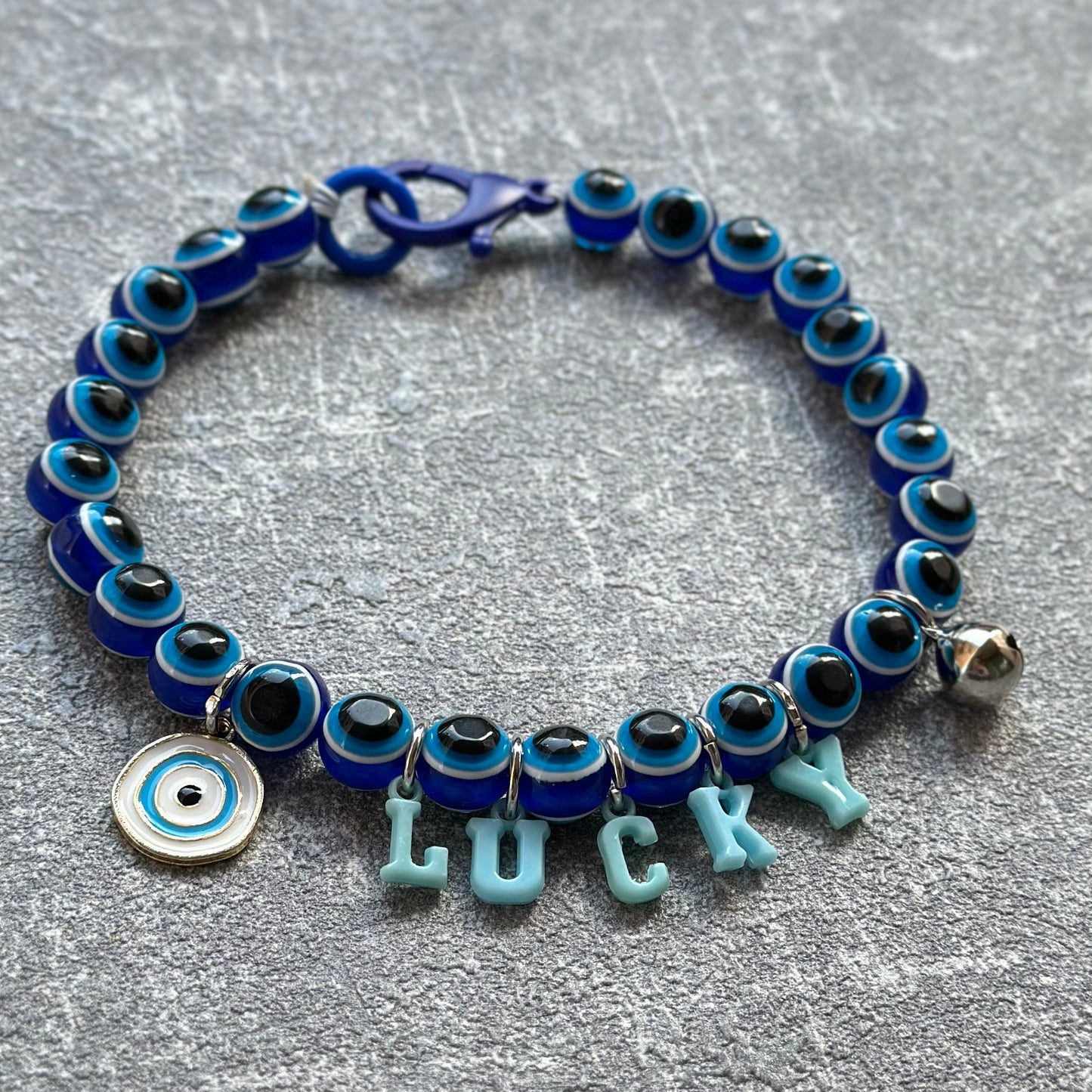 Mavi Nazar Boncuklu Köpek Kolyesi 2