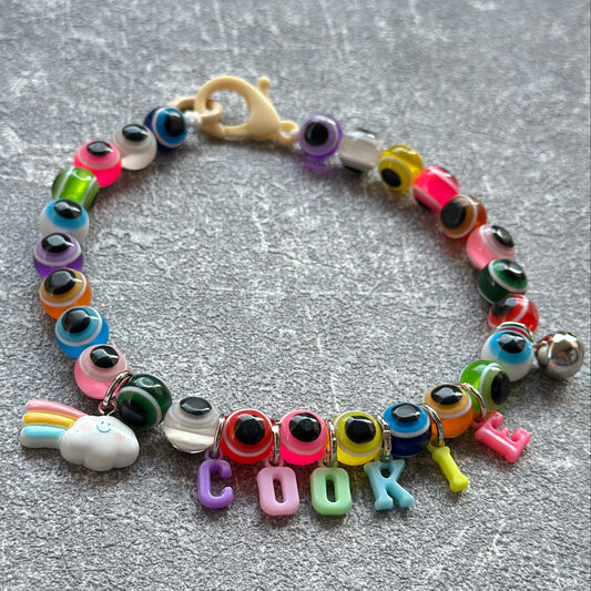 Renkli Nazar Boncuklu Köpek Kolyesi 2