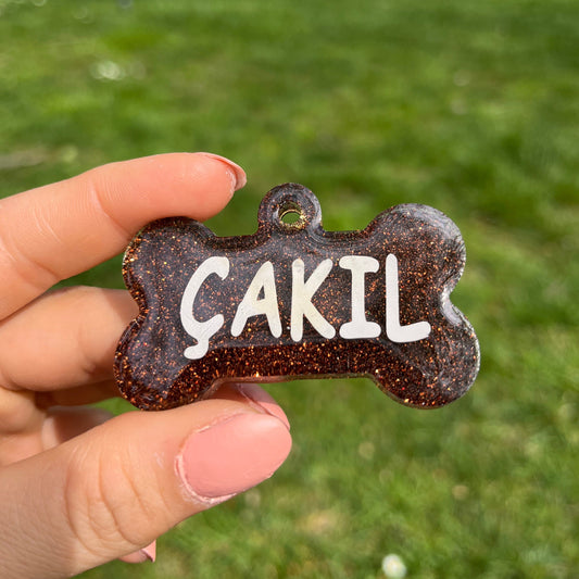 Simli Kahverengi Renk İsimli Kedi Künyesi
