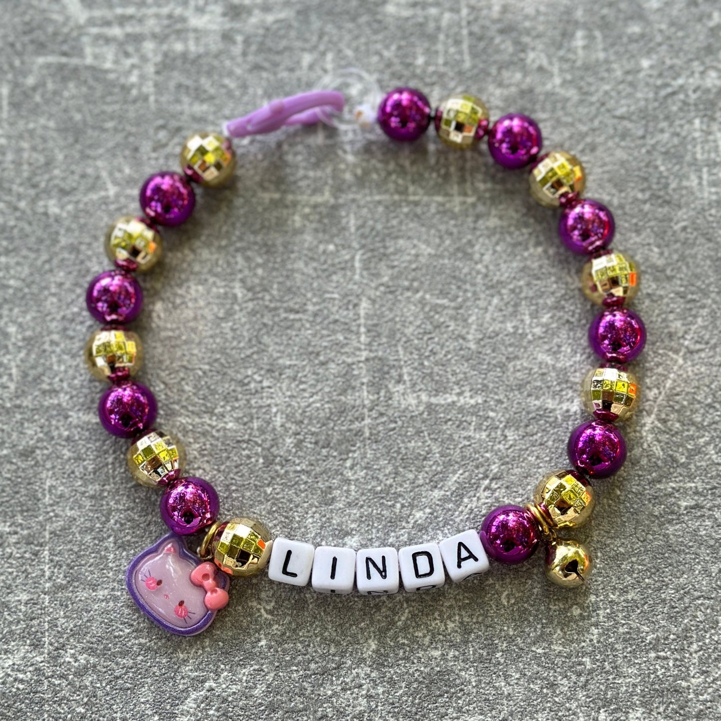 Parlak Mor Köpek Kolyesi 5