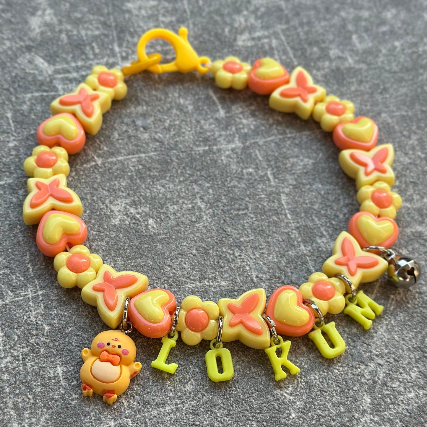 Turuncu Sarı Köpek Kolyesi 2