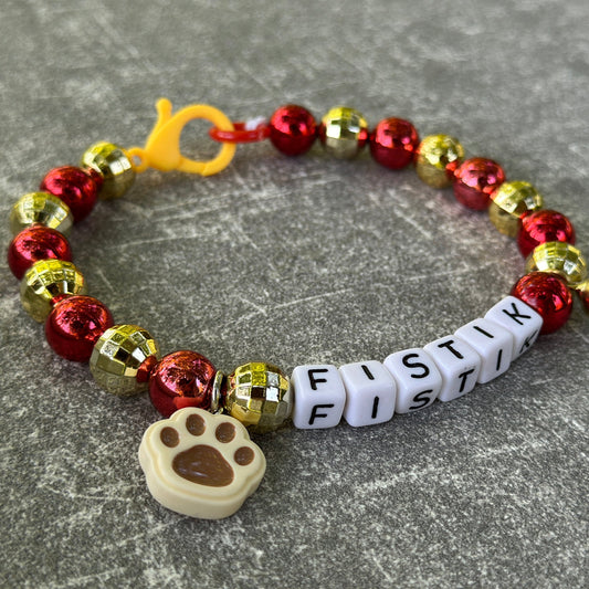 Parlak Kırmızı Köpek Kolyesi 5