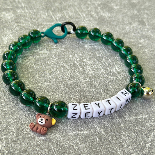 Zümrüt Yeşili Köpek Kolyesi