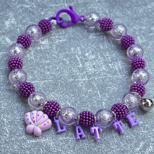 Şeffaf Mor Köpek Kolyesi 5