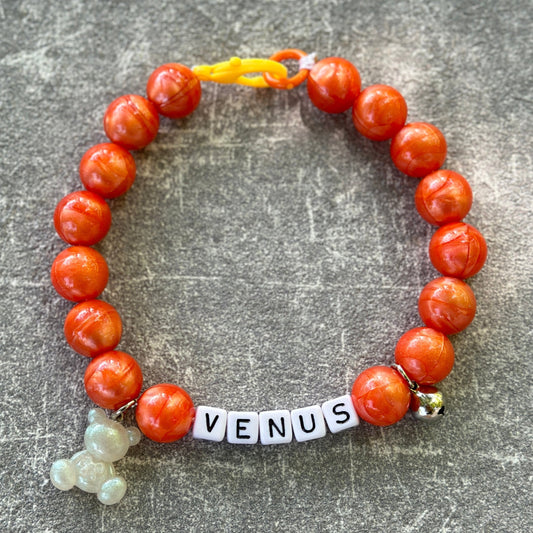 Sedefli Turuncu Köpek Kolyesi