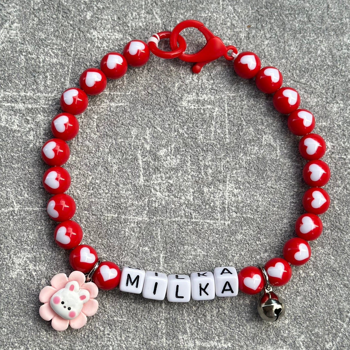 Kırmızı Kalpli Köpek Kolyesi