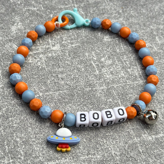 Mavi Turuncu Köpek Kolyesi