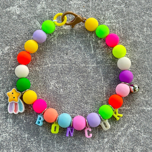 İri Pastel Renkli Köpek Kolyesi 3