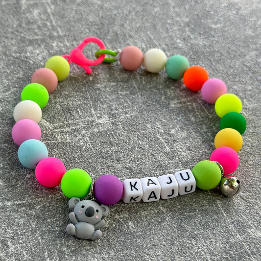 İri Pastel Renkli Köpek Kolyesi