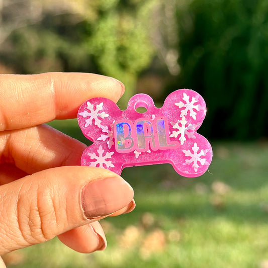 Pink Snowflake | İsimli Kedi Künyesi