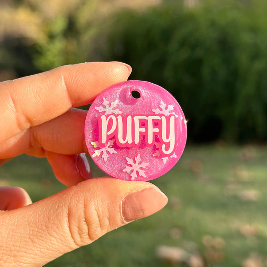 Pink Snowflake | İsimli Kedi Künyesi