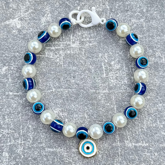 Mavi Nazar Boncuklu Köpek Kolyesi 5