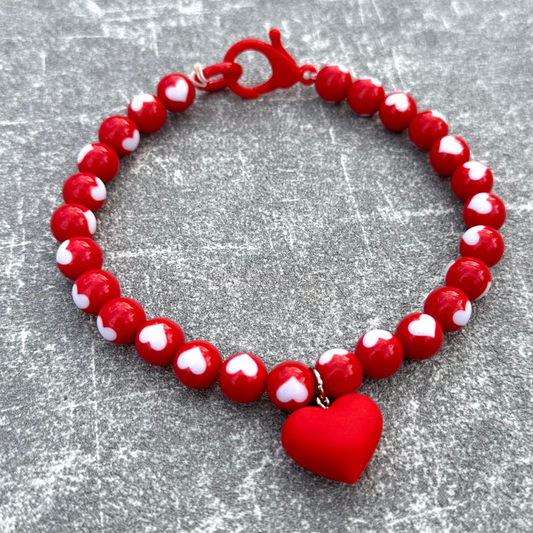 Kırmızı Kalpli Köpek Kolyesi 3