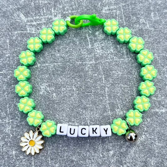Yeşil Sarı Lucky Köpek Kolyesi