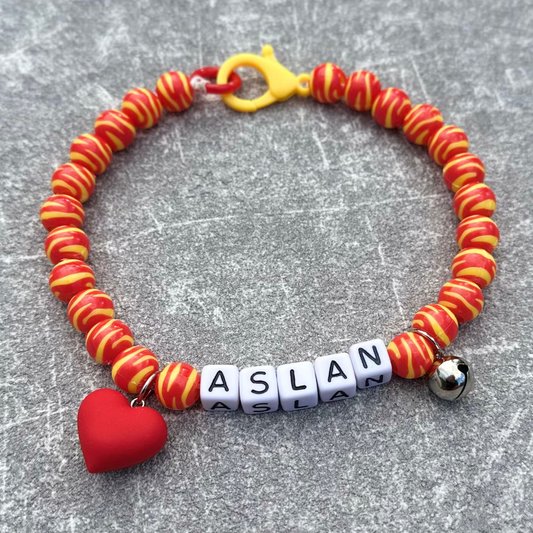 Sarı Kırmızı Taraftar Köpek Kolyesi